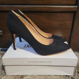 NEW Women's Black Closed High Heels Pointed Shoes Size 10 (4 inch Stiletto Heel)